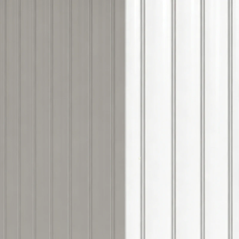 Outsunny Abrigo de Jardim 213x130x185cm Abrigo de Jardim Metálico de Exterior com 2 Portas Deslizantes e 4 Janelas Branco e Cinza