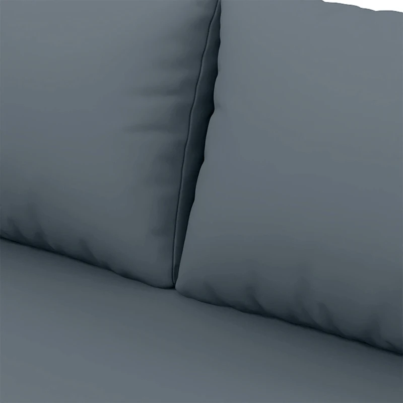 Outsunny Conjunto de Jardim em Vime PE de 3 Peças com Encosto Ajustável Sofá de 3 Lugares Sofá de 2 Lugares e Mesa Cinzento