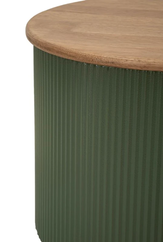 Mauro Ferretti Set de măsuță de cafea Frankfurt verde 2 bucăți cm 87x53x32-50x35x28