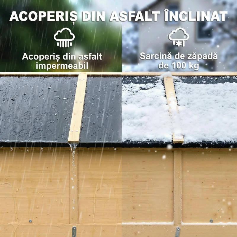 Outsunny magazie debara spațiu depozitare unelte dulap exterior