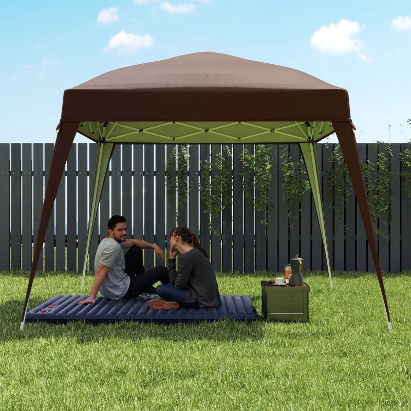 Outsunny Pavillon-Ersatzdach, Ersatzplane für Pavillon 3x3 m Basis/ 2,4x2,4 m Oberseite, Gartenzeltdach-Ersatz, UPF50+