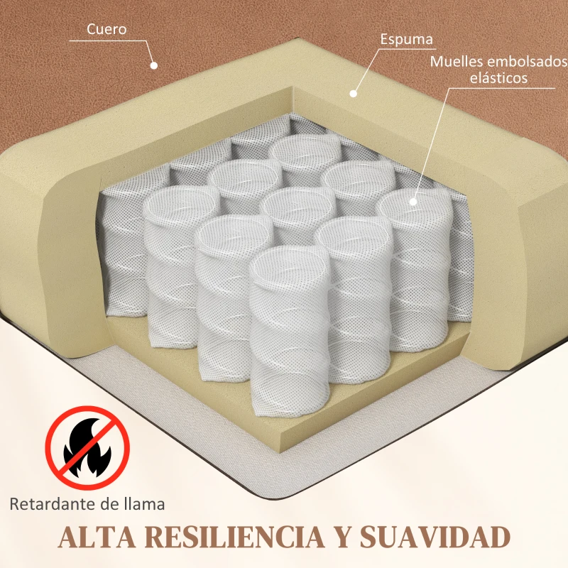 HOMCOM Sillón Relax Reclinable Eléctrico Levanta Personas con Masaje Vibratorio y Calor Control Remoto Reposapiés Marrón