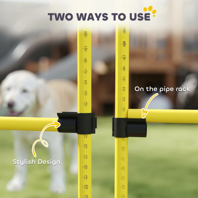 Zestaw Agility dla psów PawHut, 4 elementy, treningowy
