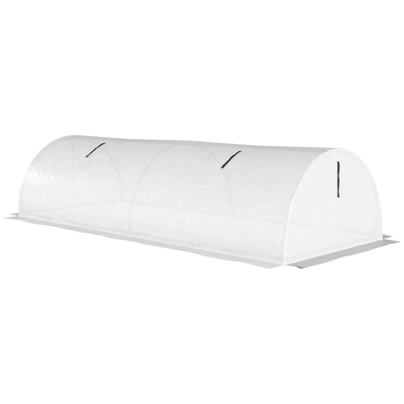 Outsunny Szklarnia z oknem, okrągły dach, odporna na zimę, folia