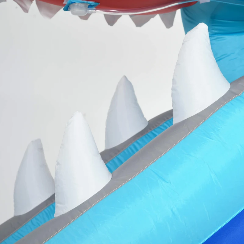 Outsunny Castel Gonflabil Copii 6‑in‑1 – Parc Acvatic cu Tobogan & Piscina