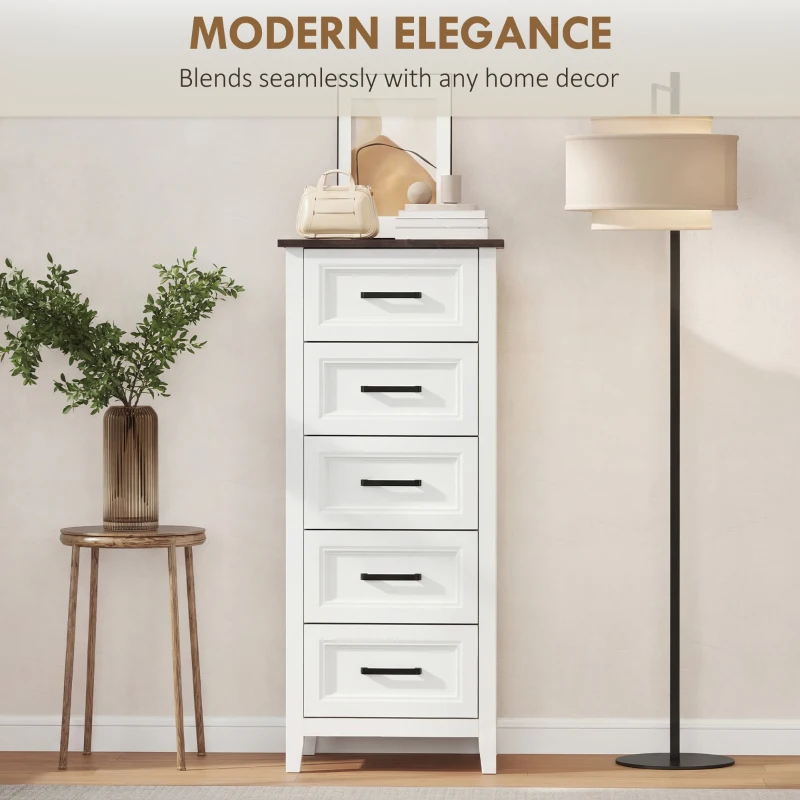 HOMCOM comodă înaltă și îngustă