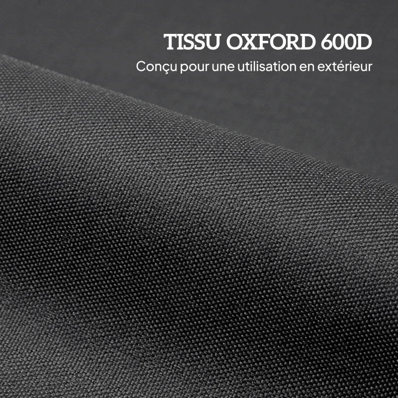 Outsunny Lot de 8 Sacs de Lestage pour Tonnelle, 40 kg, Tissu Oxford 600D Résistant, Pieds de Tente, Noir