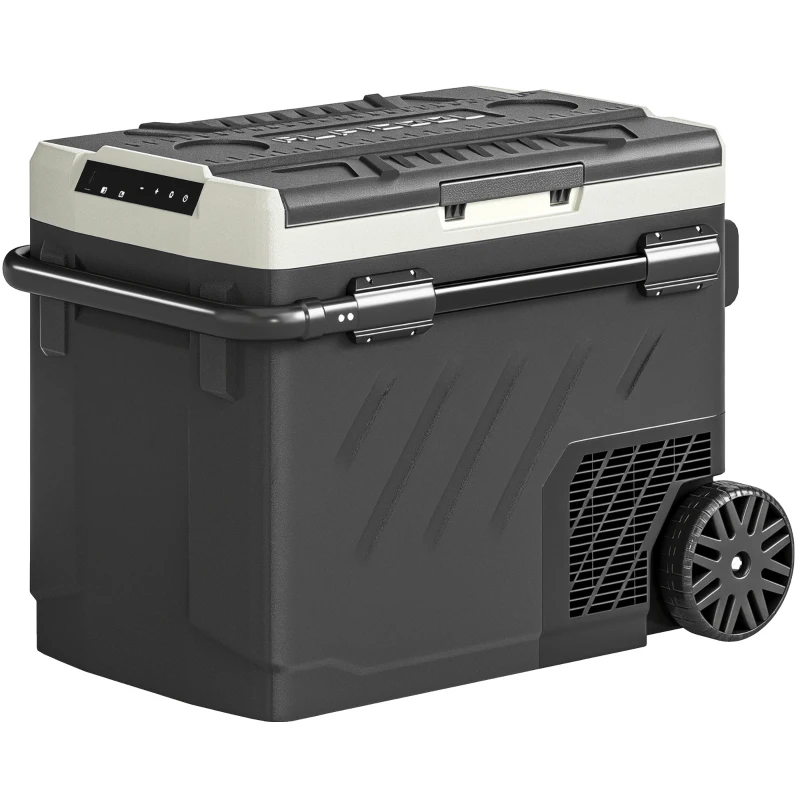 Outsunny Réfrigérateur Congélateur pour Voiture 49L, Double Zone avec Contrôle App, -20°C-20°C
