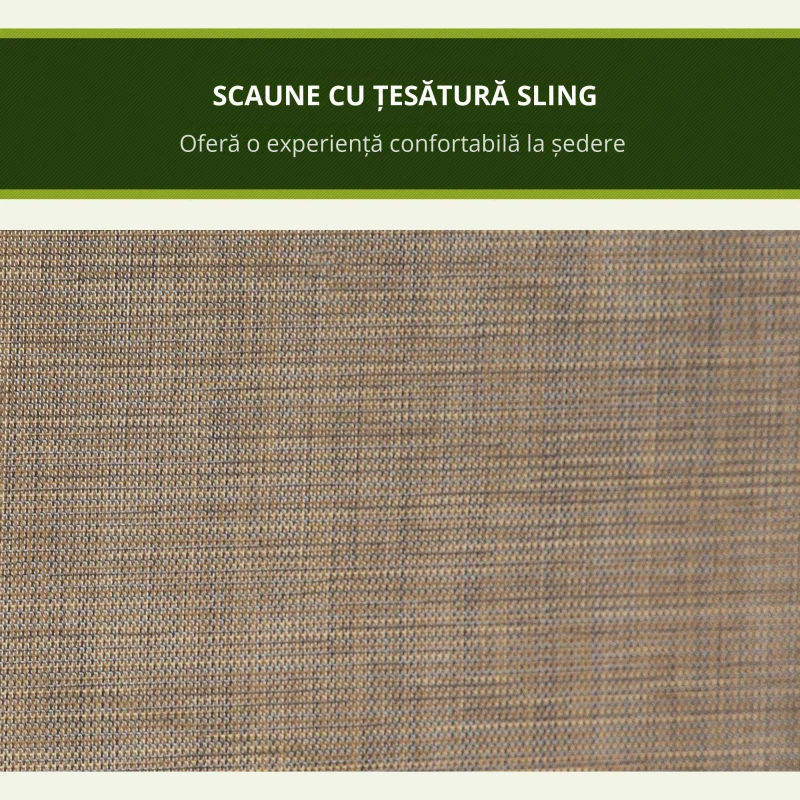 Outsunny Balansoar de Gradina cu 3 Scaune, Acoperis si Buzunare de Depozitare, Gri