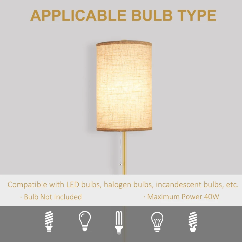 Lampa stojąca do salonu, abażur lniany, kremowa