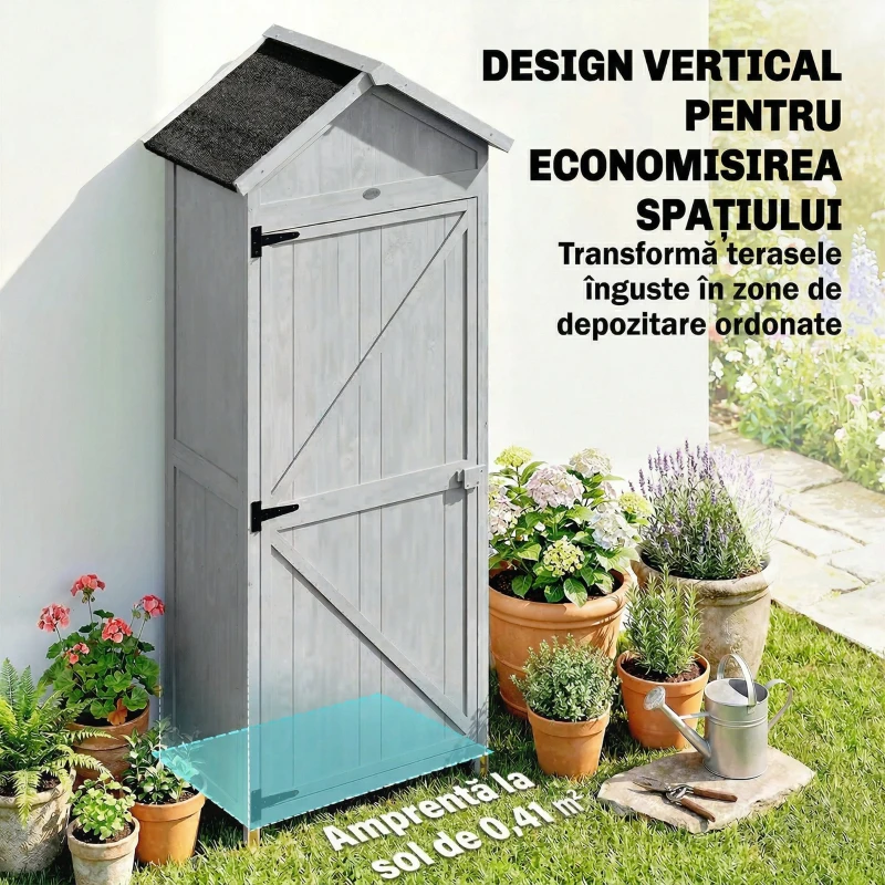 Outsunny căsuță dulap depozitare unelte exterior