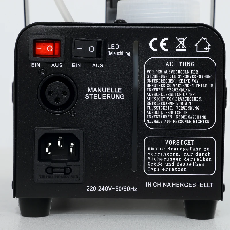 HOMCOM Maszyna do mgły 450W z 13 kolorowymi diodami LED RGB