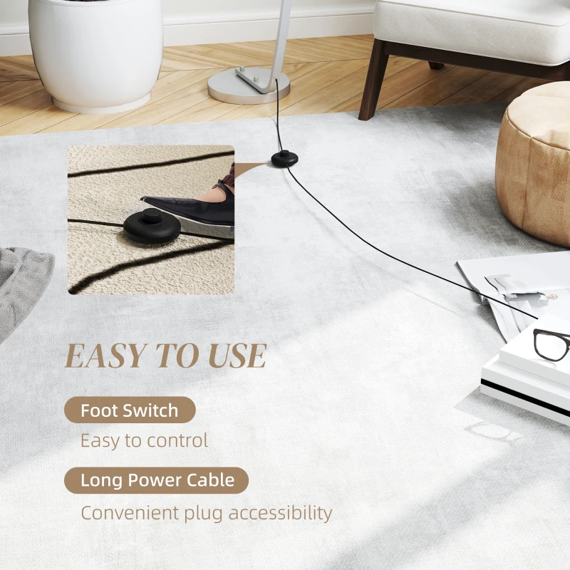 Lampa LED stojąca z ściemniaczem, włącznik nożny, nowoczesna