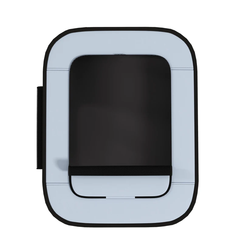 PawHut Țarc de Joacă pentru Animale de Companie cu 7 Ferestre, 3 Uși și 2 Pungi de Depozitare, Gard pentru Câini din Țesătură și Oțel Oxford, 84x64x53 cm, Negru