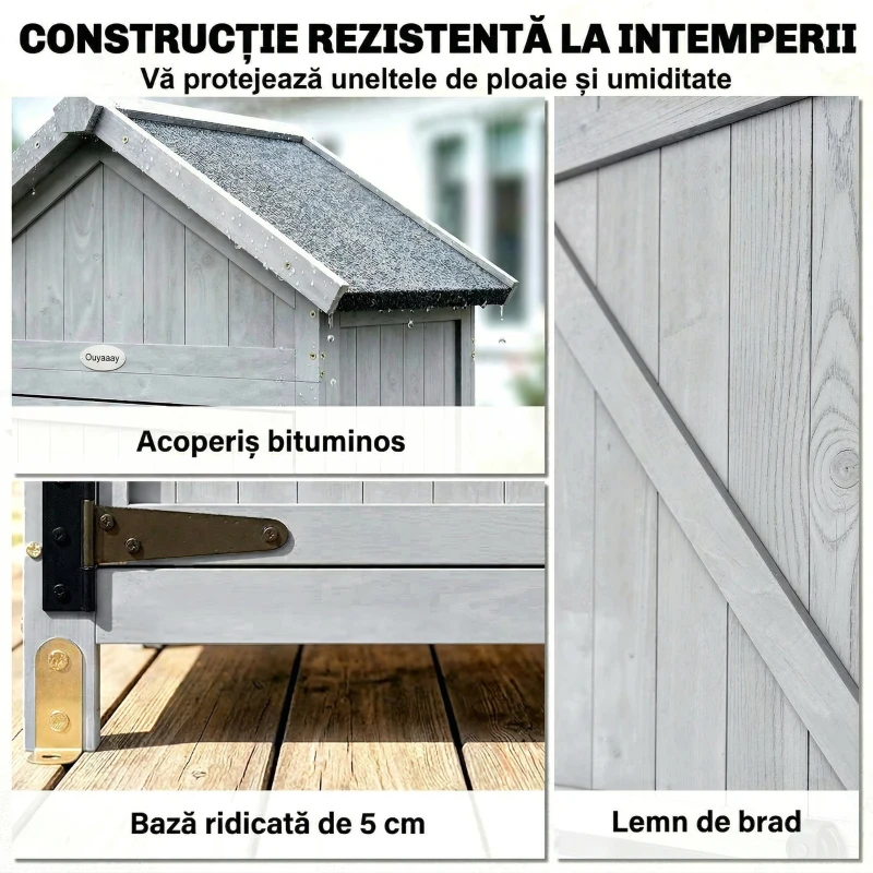 Outsunny căsuță dulap depozitare unelte exterior