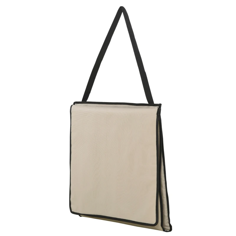 Outsunny Set 2 Sdraio da Spiaggia Pieghevoli e Regolabili con Tasca, in Acciaio e Poliestere, 142x51x40 cm, Beige