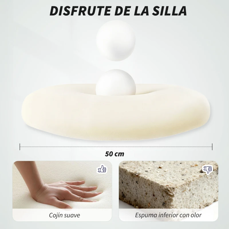 HOMCOM Silla de Oficina Ergonómica Giratoria de Malla con Soporte Lumbar Reposabrazos Abatibles Reposacabezas Basculante Gris
