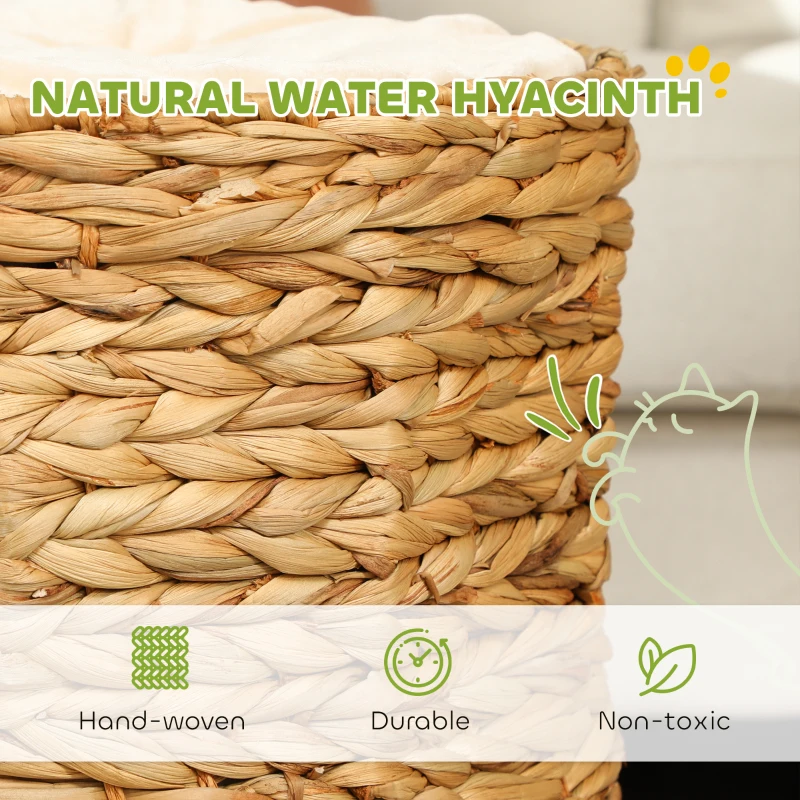 Kocia Tuba 50 cm, 2 kryjówki, drapak z poduszką