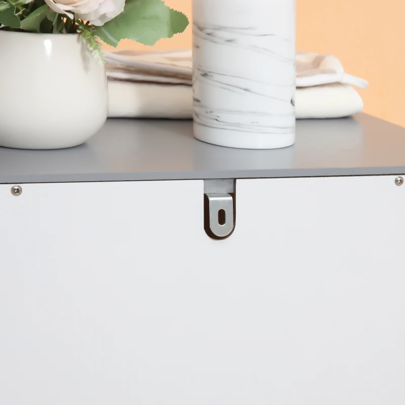 kleankin Freestanding bathroom cabinet storage cabinet with 3 drawers and 1 compartment 40 x 33 x 80 cm white