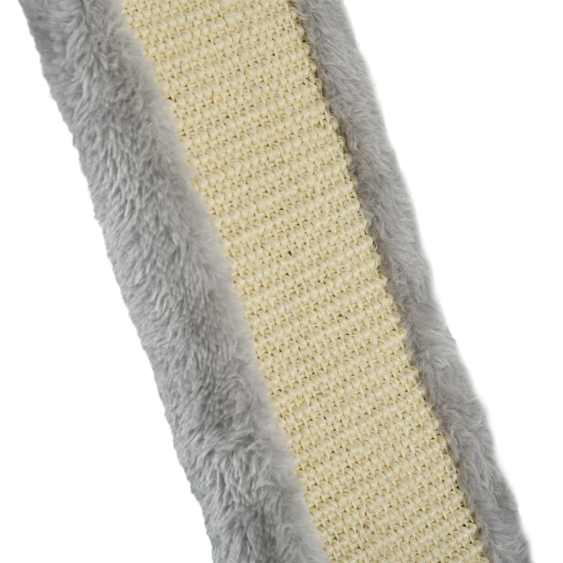 PawHut Juego de Pared de Escalada para Gatos de 3 Piezas con Hamaca Rampa con Rascador Plataforma en Forma de Nube Gris