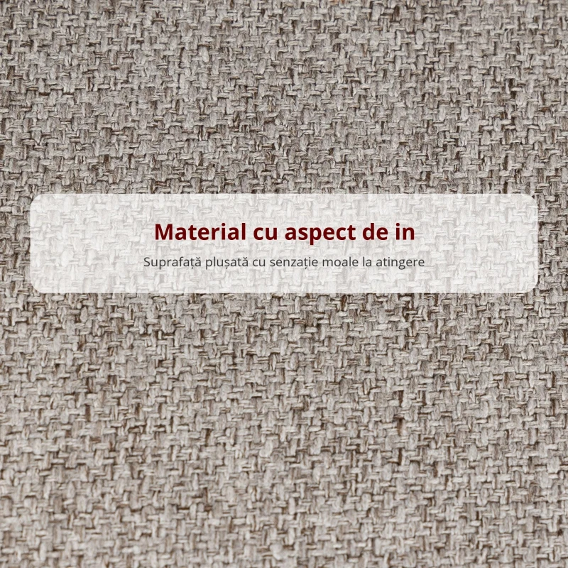 HOMCOM Set 2 Scaune de Bar cu Spătar și Suport pentru Picioare, Acoperire din Material Textil și Picioare din Oțel, Gri
