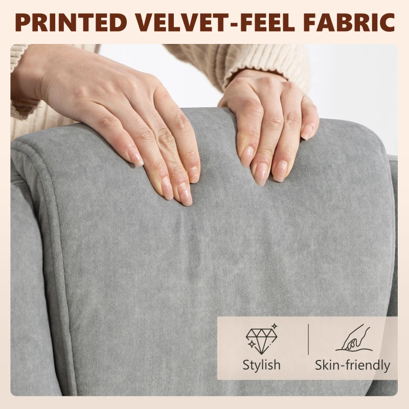 HOMCOM Office Chair with 6-Point Vibration Massage and Heat, Executive Computer Desk Chair with High Back, Reclining, Grey