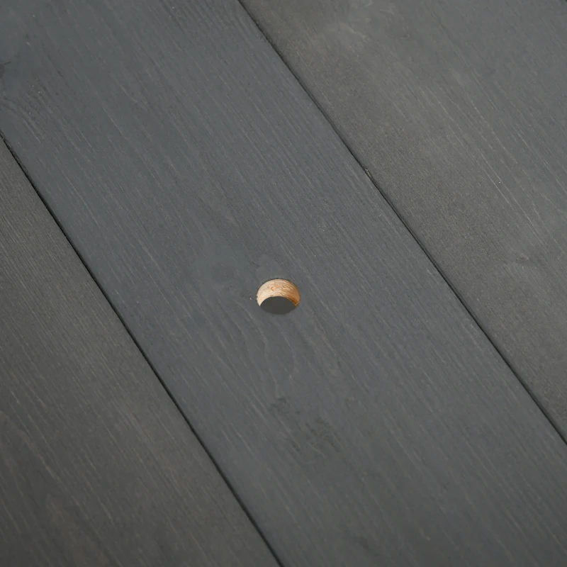 Outsunny Huerto Urbano Elevado de Madera 122,5x56,5x76 cm con Tela no Tejida para Cultivos Plantas Flores Gris Oscuro