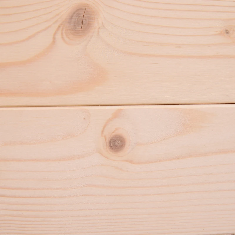 Outsunny Jardinière surélevée en Bois, Carré Potager sur Pied surélevé, Trous de Drainage, Tissu non tissé, 86x46x76 bois naturel