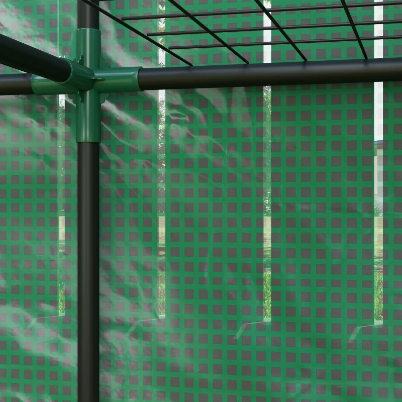 Outsunny Three-Tier Mini Greenhouse - Green