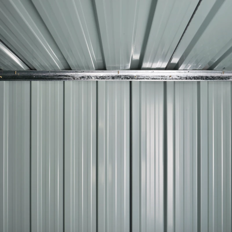 Outsunny 5 x 3ft Garden Storage Shed with Sliding Door and Sloped Roof Outdoor Equipment Tool, Green