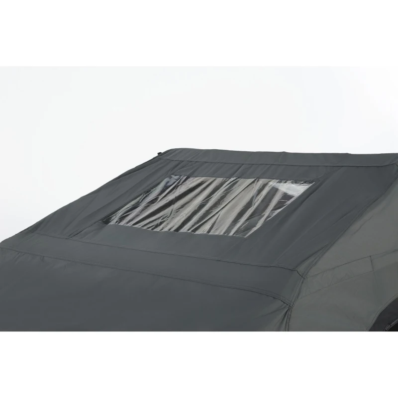 Aufblasbares Camping-Dachzelt fürs Auto/SUV, Platz für 2 Erwachsene + 1 Kind, 220x145x140 cm, Schwarz+Grau