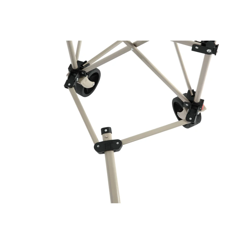 Faltbarer Bollerwagen, für Camping, Einkaufen, 77 x 48 x 45 cm, Beige