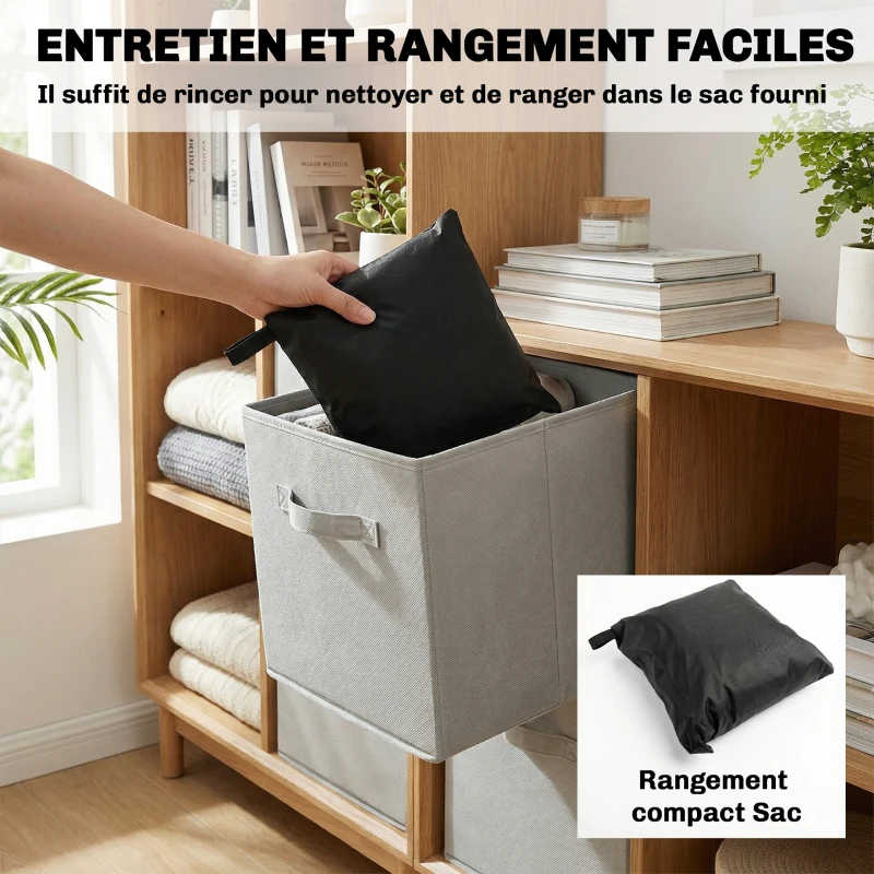 Outsunny Ensemble de 4 Housses Salon de Jardin Imperméables 420D Tissu Oxford, 6 Évents et Sac de Rangement, 142x80x77cm, Noir