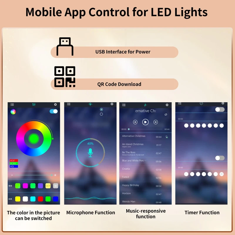 Modern Highboard with LED Lighting & Adjustable Shelves, Freestanding Cabinet with Pull-Out Wine Rack, 145L x 39W x 171H cm, Black