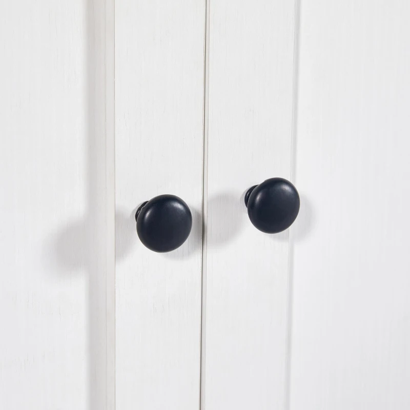 Modern Bar Table with 6 Adjustable Shelves and Storage Cabinet, Extendable Dining Table for 4–6 People, 118-180L x 50W x 94H cm, White