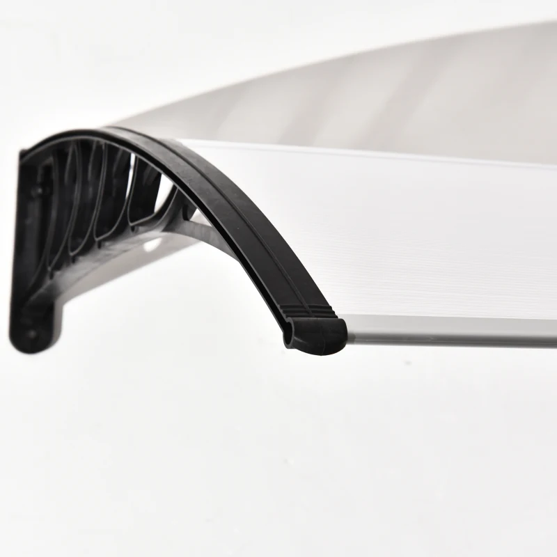 Outsunny Copertina Curbata cu suruburi si Buloane Incluse, Panouri din Policarbonat PP pentru Exterior