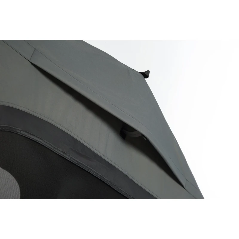 Aufblasbares Camping-Dachzelt fürs Auto/SUV, Platz für 2 Erwachsene + 1 Kind, 220x145x140 cm, Schwarz+Grau