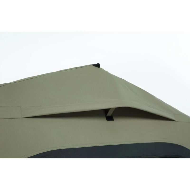 Aufblasbares Camping-Dachzelt fürs Auto/SUV, Platz für 2 Erwachsene + 1 Kind, 220x145x140 cm, Grün