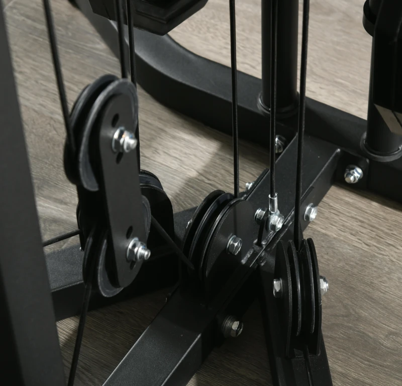 SPORTNOW Máquina de Multiestación Musculación Entrenamiento Carga 120 kg 170x139x200 cm Negro