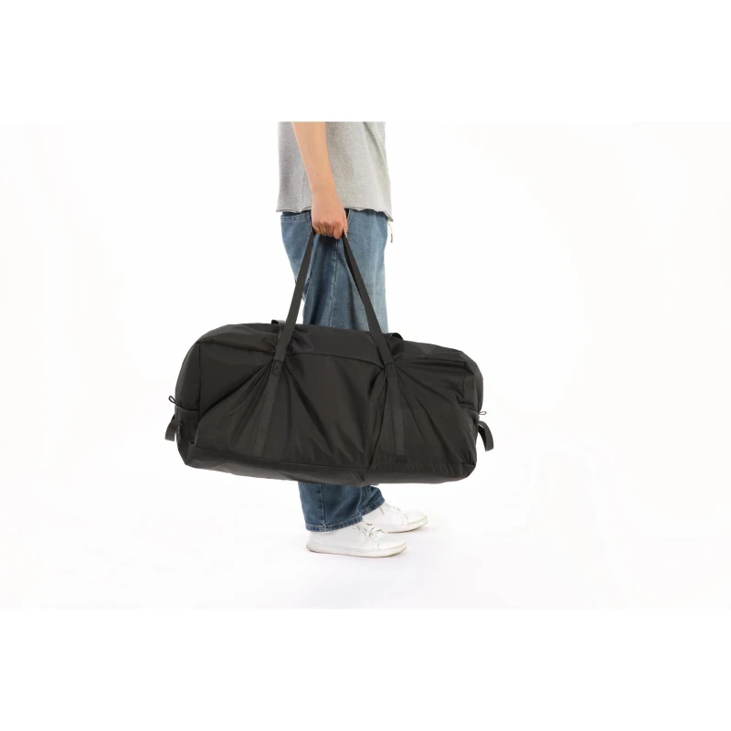 Aufblasbares Camping-Dachzelt fürs Auto/SUV, Platz für 2 Erwachsene + 1 Kind, 220x145x140 cm, Schwarz+Grau