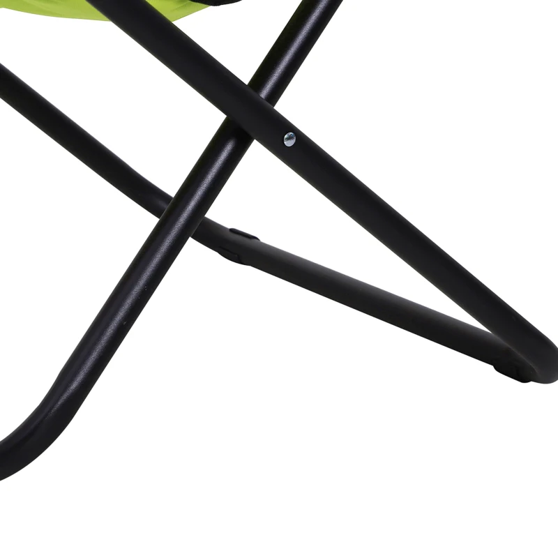 Outsunny Klapstoel klapfauteuil klapzetel campingstoel tuinstoel loungestoel opvouwbaar gestoffeerd