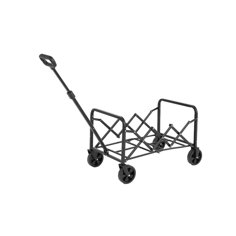 Faltbarer Strand- und Gartenwagen, für Camping, Einkaufen, 66 x 41 x 44,5 cm, Grün