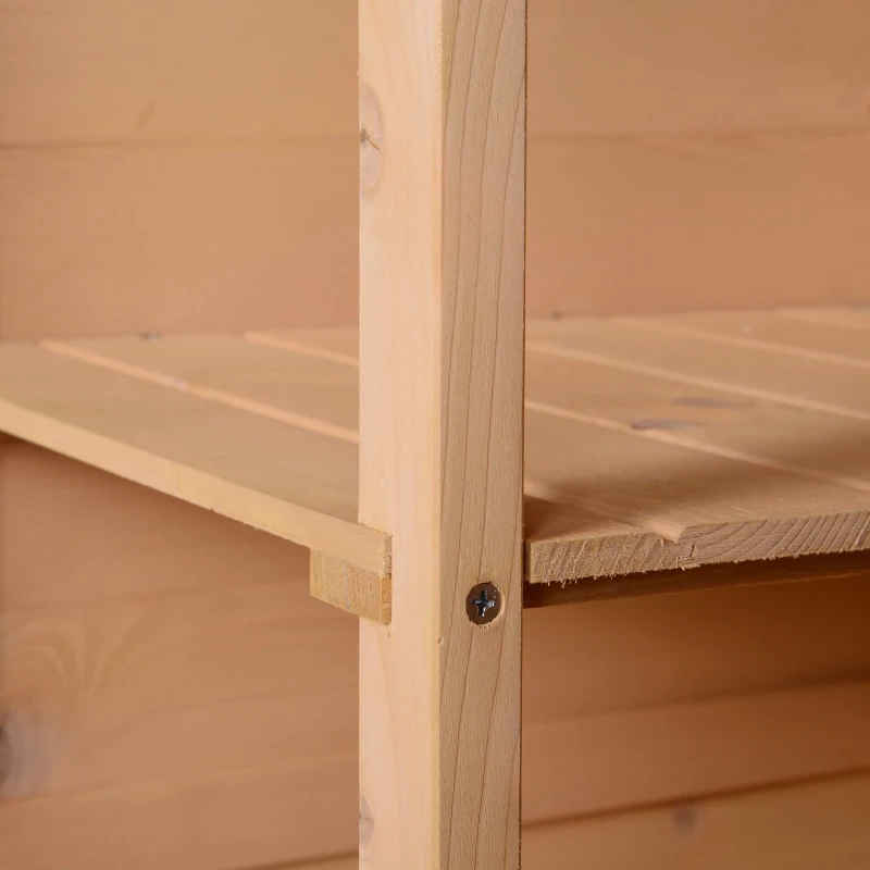 Outsunny Magazie de Scule pentru Exterior din lemn de brad 75x56x115 cm(m-13)