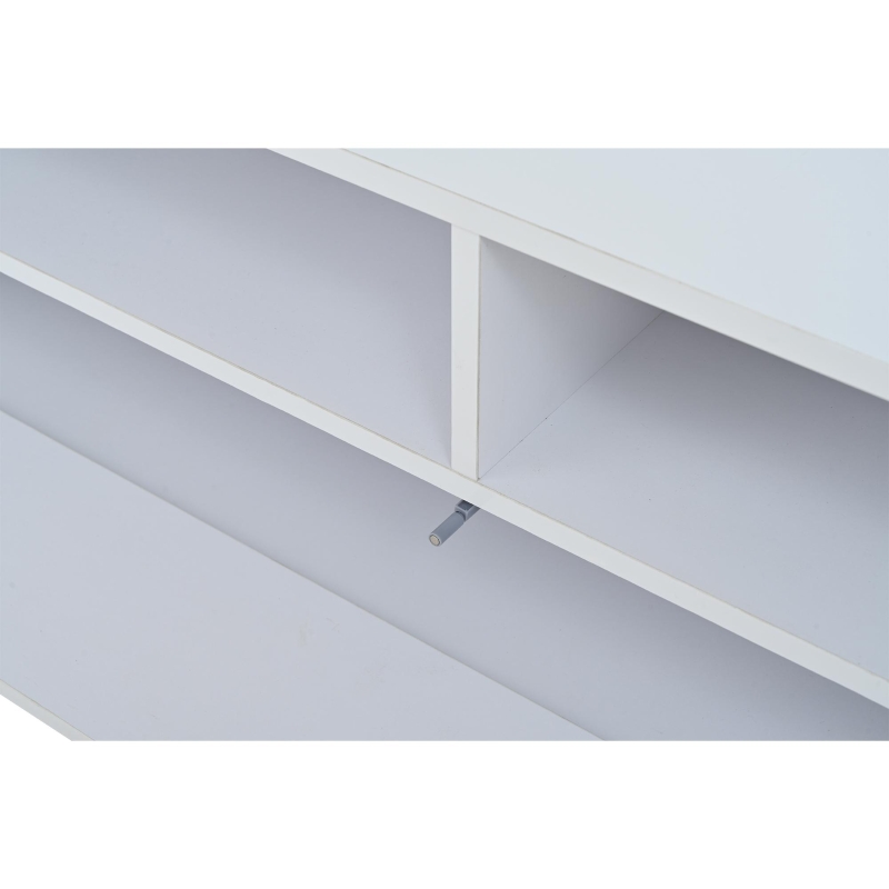 3-Piece TV Wall Unit Set with App-Controlled LED Lights, High-Gloss TV Cabinet Set for Modern Living Areas, 175L x 39W x 34H cm, White