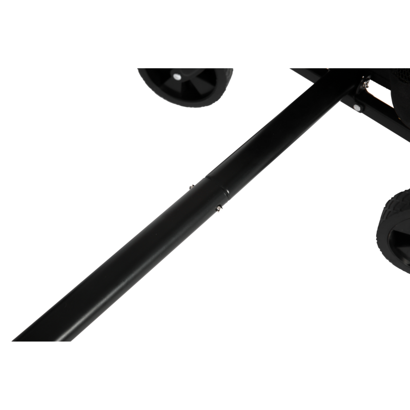 Faltbarer Strand- und Gartenwagen, für Camping, Einkaufen, 66 x 41 x 44,5 cm, Schwarz