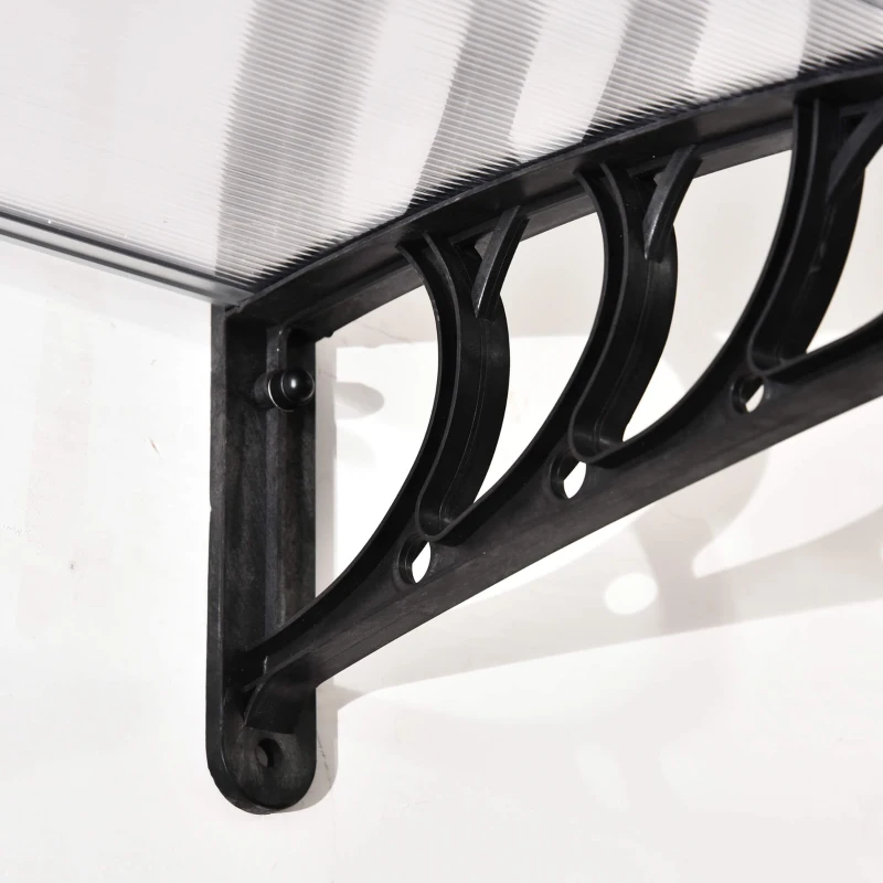 Outsunny Copertina Curbata cu suruburi si Buloane Incluse, Panouri din Policarbonat PP pentru Exterior