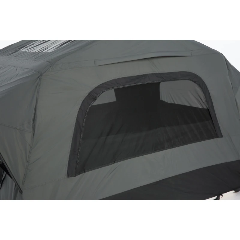 Aufblasbares Camping-Dachzelt fürs Auto/SUV, Platz für 2 Erwachsene + 1 Kind, 220x145x140 cm, Schwarz+Grau