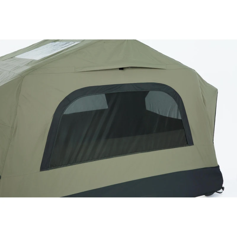 Aufblasbares Camping-Dachzelt fürs Auto/SUV, Platz für 2 Erwachsene + 1 Kind, 220x145x140 cm, Grün