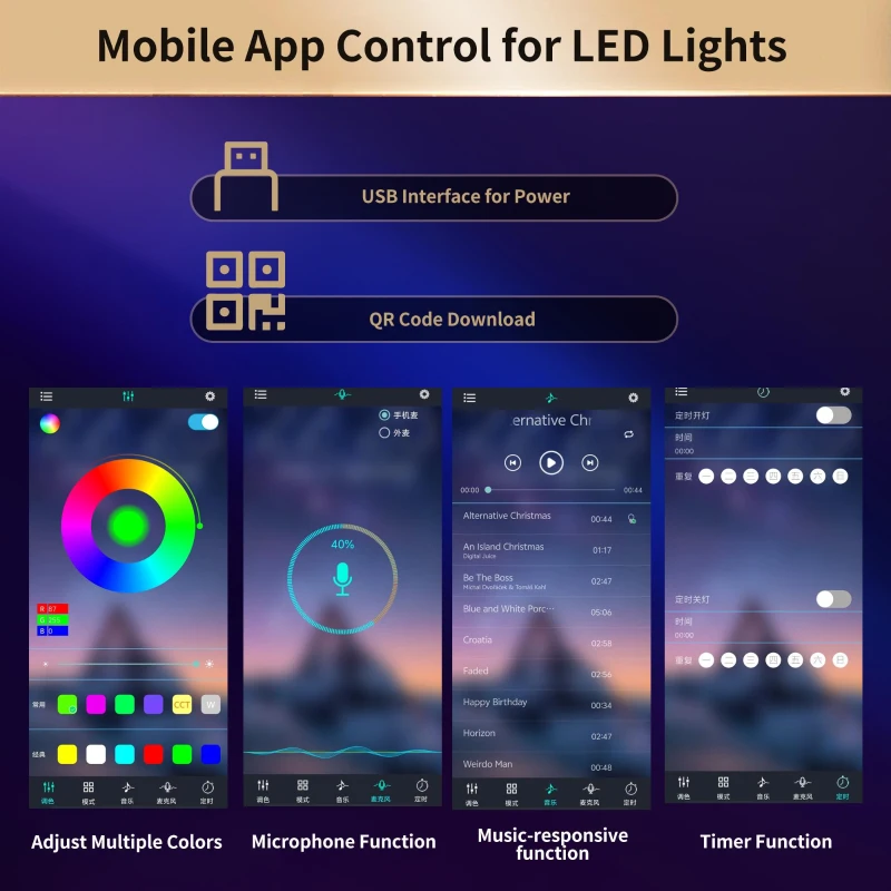 Extendable Bar Table with App-Controlled LED Lighting, Modern Kitchen Island with 360° Swivel Function, 120-180L x 40W x 71.5H cm, Black