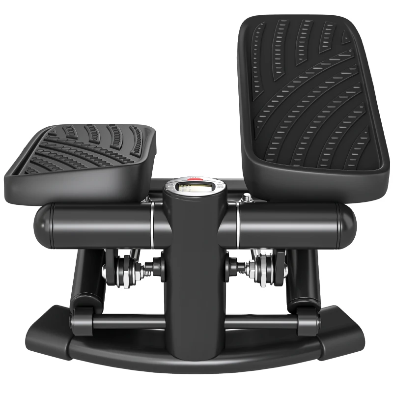 SPORTNOW Stepper Twister 2 in 1 con Monitor LCD, Pedali Grandi e Antiscivolo, Capacità 100 kg, Nero